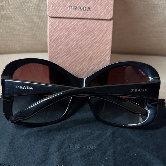 Prada Oversized Black Sunglasses - Picture 2 of 10